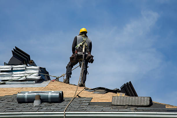 Professional Roofing technician working in Tensed, ID